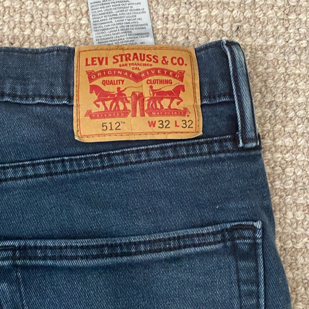 Levi's 512 Men's Dark Blue Slim Jeans 32x32